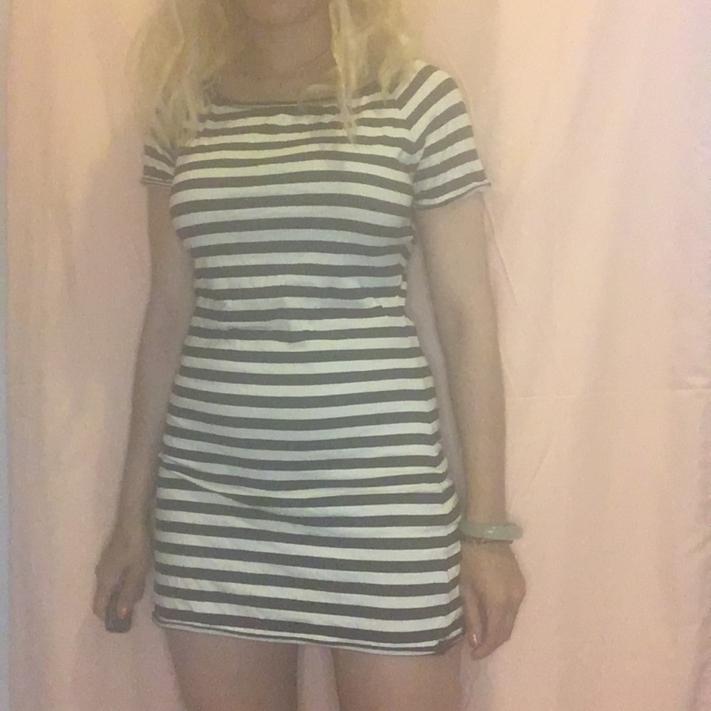 B+W Striped mini T-shirt dress**3/$20**